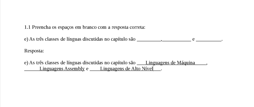 Resolução de Exercício 1.1 E